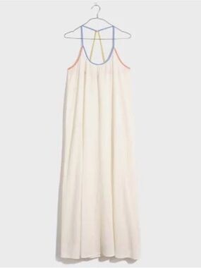 Madewell Maxi Dress with Color block Strap Detail medium